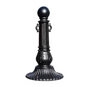 錬鉄製ヨーロッパローマ風鋳鉄製角型ガレージ遮断杭隔離フェンスリバーチェーン柱 - Product Image 1