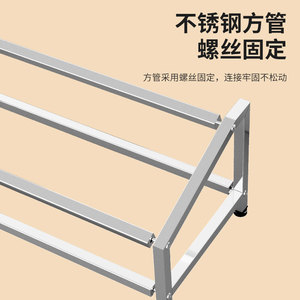 Escurridor de platos inclinado de una sola fila de acero inoxidable para tienda de té, almacenamiento de condimentos, diseño minimalista, color blanco, origen Yongkang - Product Image 1