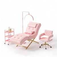 Lit de salon de beauté moderne Meientai, chaise longue ergonomique et lit de tatouage, lit de beauté avec tête réglable