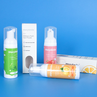 Dentifrice en Mousse blanchissante 100% naturelle, saveur de fruits, étiquette privée, pour enfants, 1 pièce