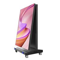 Écran LED pliable d'intérieur P2.5, affichage portable mince sur pied pour événements, publicité, signalisation numérique