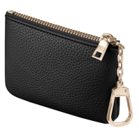 Porte-monnaie court portable en similicuir personnalisé avec fermeture éclair, porte-cartes de crédit et porte-clés
