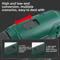 Perceuse sans fil au lithium 8V, 63 pièces, moteur sans balais rechargeable, tournevis électrique multifonction à deux vitesses, ensemble d'outils pour le métal