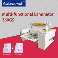 Laminadora a Quente e Frio WD-360GS 340mm/13'' com Função de Estampagem a Frio para Processamento de Papel
