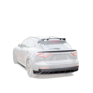 Kit de cuerpo de fibra de <span class=keywords><strong>carbono</strong></span> para Maserati Levante faldones laterales de labio delantero valencias superiores delanteras difusor trasero para Maserati Levante bodykit - Product Image 3