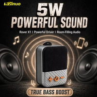 Speaker Portabel Mini Kasinuo 5W Tahan Air dengan Rating IPX5, Audio Stereo TWS untuk Aktivitas Perjalanan Dalam dan Luar Ruangan