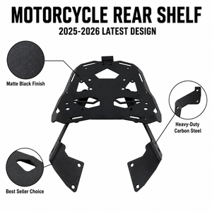 Portaequipajes Trasero para Motocicleta, de Acero al Carbono Resistente, Color Negro, para <span class=keywords><strong>Honda</strong></span> NX500 NX400 2025 2026 - Product Image 4