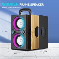   Altavoces, Altavoz Portátil Inalámbrico TWS de 80W, Luces Rítmicas, Altavoz Estéreo de 100dB con BassUp