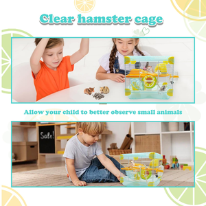 Multi Function Portable Sustainable Hamster Cage Solid Simple Transparent Acrylic Plastic <b>Tray</b> Pet Cage - Product Image 4