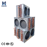Échangeur de chaleur à ailettes tubulaires en cuivre, aluminium et acier galvanisé haute efficacité HANXIN pour la réfrigération commerciale et la climatisation