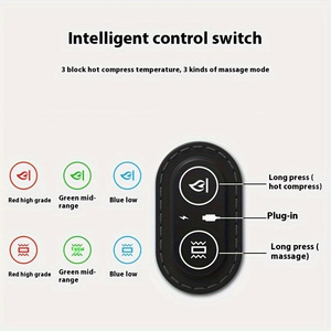 <strong>Heated</strong> Vibrating <strong>Neck</strong> Massage <strong>Pillow</strong> Electric Massager Cervical Traction 3-in-1 <strong>Pillow</strong> for Home Use - Product Image 4