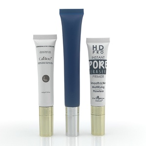 Tubes d'emballage en plastique de luxe en gros 10ML 15ML pour brillant à lèvres et crème contour des yeux, avec applicateur de massage métallique personnalisé pour cosmétiques - Product Image 6