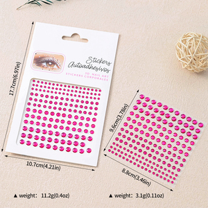 Decorazioni per il Viso per Festival Musicali, Adesivi con Cristalli e Strass per Bambini e Adulti, Trucco Occhi Fai-da-Te, Adesivi per Unghie Autoadesivi - Product Image 6