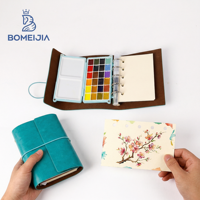 BOMEIJIA OEM et ODM – Kit de peinture aquarelle portable avec palette de voyage haut de gamme et papier aquarelle pour artistes
