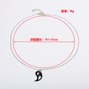 Collar con Colgante Yin Yang de Acero Inoxidable, Joyería de Moda Unisex, Regalo 2024 - Product Image 4