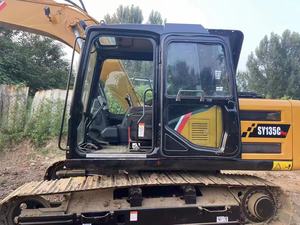 Excavadora de orugas hidráulica anfibia de tamaño medio Sanyy SY135C, bomba de motor de núcleo de 14 toneladas, engranaje de Motor, Venta barata, modelo usado 2016 - Product Image 5