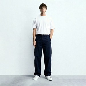 Pantalones Chinos Casuales para Hombre, Estilo 2026, Corte Slim Fit, Elásticos, Ajustados, Color Azul Marino Oscuro, para Negocios, Trabajo, Oficina, Uso Diario, Estilo Jogger - Product Image 2