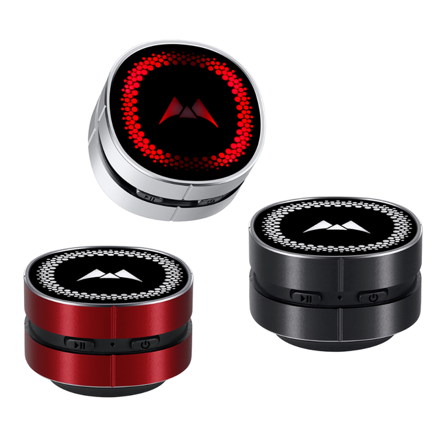 M1 Wireless Mini Portable Metal Bone Conduction Speaker BT TWS RGB LED Woofer HiFi Sound Mini Stereo Turns Anything to Speaker