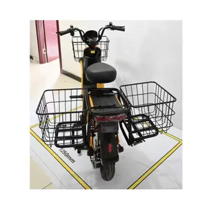 FedEx DHL Giao hàng nhanh xe máy giao hàng thực phẩm Xe tay ga 600W Xe đạp điện Takeaway giỏ hàng