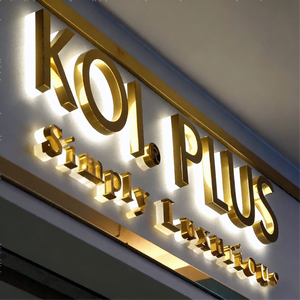 Enseigne lumineuse LED 3D personnalisée pour salon de beauté, nom de l'entreprise, lettres métalliques rétroéclairées pour mur d'entreprise, enseigne lumineuse LED illuminée - Product Image 1