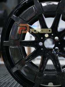Rueda forjada de aleación de aluminio de fibra de carbono negra personalizada 19 20 21 21 pulgadas 5x112 para Mercedes-Ben GLC S63 AMG G63 GLE <span class=keywords><strong>GLS800</strong></span> <span class=keywords><strong>Maybach</strong></span> - Product Image 3