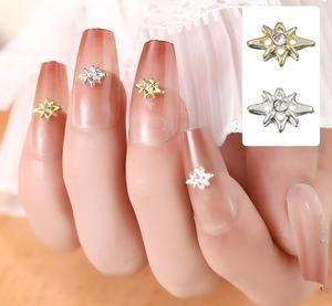 อุปกรณ์ตกแต่งเล็บคริสตัลรูปดาวแปดแฉกขนาดเล็กแบบ 3 มิติ ทำจากโลหะผสม - Product Image 5