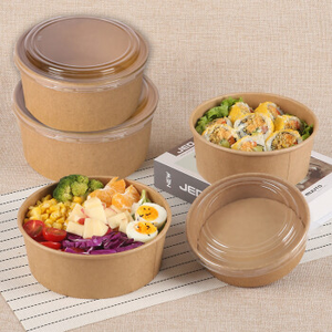 Boîte alimentaire jetable personnalisée en pulpe de kraft, bol en papier - Product Image 4