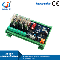 Module de relais de communication RS485 à 4 canaux Huaqingjun, relais Modbus RTU à commande à distance pour les télécommunications