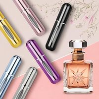 Offre Spéciale – Lot de 100 Flacons Vaporisateurs en Aluminium Rechargeables et Réutilisables de 5 ml et 8 ml, Atomiseurs Portables pour Parfum et Huiles Essentielles