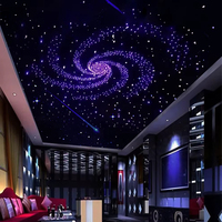 Kit d'Éclairage à Fibre Optique LED DMX512 pour Plafond Ciel Étoilé - Projecteur d'Étoiles Scintillantes - Solution Personnalisée pour l'Éclairage Commercial