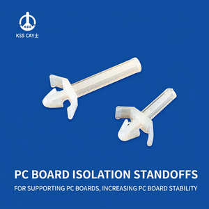 KSS PC Board Isolation <b>Posts</b> PS Series Nylon 66 White 27.7mm Fire Rating 94V-2 RoHS Certified for PCB Support - Product Image 1