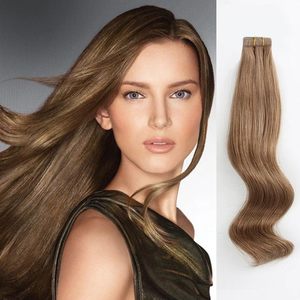 Jasmine Beauty Unprocessed Raw Light Color Blond <b>Russian</b> Cuticle Aligned 100% Human Hair Virgin Hair Tape in Real Hair Extension - Product Image 6