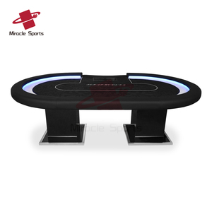 Mg Nhà Máy Tùy Chỉnh Chất Lượng Cao Texas Holden Poker Bảng Sang Trọng Texas Hold'em Poker Bảng Với LED Cho Sòng Bạc Poker Câu Lạc Bộ - Product Image 2