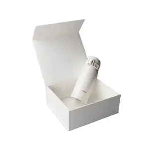 Scatola di imballaggio in carta rigida pieghevole opaca personalizzata chiusura coperchio magnetico regalo bianco nero scatole di cartone per imballaggio