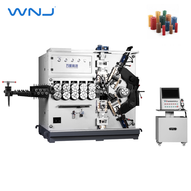 WNJ Factory TK5120 Fully Automatic Spring Production CNC 6mm-12mm Coiling Bending Spring Roll Maker Spring Machine