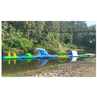 Parc aquatique gonflable de qualité commerciale personnalisé, parc aquatique flottant, parcours d'obstacles pour lac et plage