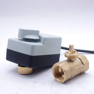 Válvula de Bola Eléctrica de Acero Inoxidable 304 Shinler, Válvula de Latón de Paso Completo para Suministro de Agua, Tres Líneas, Dos Controles, Cierre Manual de Gas - Product Image 3