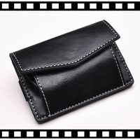 Dompet Ramping Minimalis Pria dan Wanita, Tempat Kartu Kredit Elastis Saku Depan