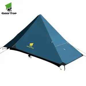 Vendita calda Geertop Four Seasons 1 persona pieghevole campeggio escursionismo tenda piramide Teepee