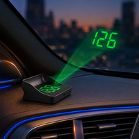 Affichage de vitesse GPS intelligent pour voiture, compteur de vitesse par satellite précis, affichage numérique clair sur pare-brise, USB