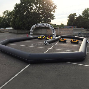 Parc d'attractions gonflable en PVC, voitures tamponneuses gonflables, pistes de course de voitures, <span class=keywords><strong>zone</strong></span> de rotation pour enfants - Product Image 3
