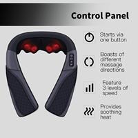 LUYAO Großhandel drahtlose Deep Tissue Vibration Shiatsu Kneten Taille Rücken und Nacken Schulter Massage gerät Umhängetasche
