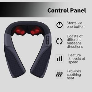 LUYAO-masajeador shiatsu con vibración de tejido profundo, bolsa de hombro para amasar la cintura, espalda y cuello, venta al por mayor - Product Image 3