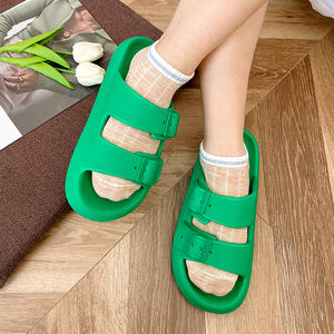 Pantofole cuscino Chancletas pantofole due fibbia scivoli da spiaggia Custom Logo diapositive per le donne degli uomini - Product Image 5