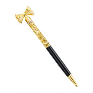 Creative Gold Powder Oil <b>Bow</b> Metal Logo Pen Customizable Colors & Engraving Promotional Use for Business <b>Gifts</b> - Product Image 5