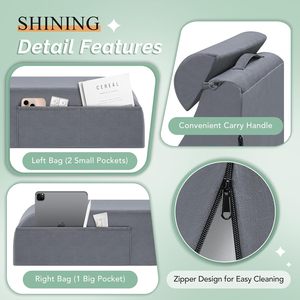 Reading Pillow with Removable Arms <strong>Back</strong> Pillow for <strong>Bed</strong> Sitting up <strong>Back</strong> <strong>Support</strong> for Sitting up in <strong>Bed</strong> with Washable Cover - Product Image 6