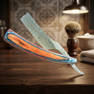 Navaja de Afeitar Recta de Acero Inoxidable ASAP para Hombres, Uso Profesional de Barbería, Mango de Madera, Navaja para Afeitar la Barba - Product Image 2