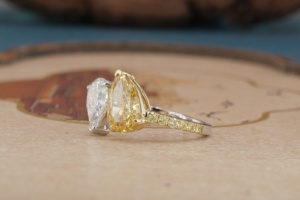 Anillo de Compromiso de Oro de 14K con Diamante Cultivado en Laboratorio para Mujer, Corte Brillante, Anillo de Diamante Sintético, Joyería Fina, Regalo de Aniversario de Bodas - Product Image 2