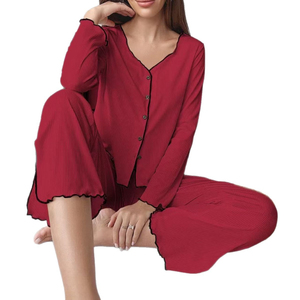 <span class=keywords><strong>Pijama</strong></span> de lujo de verano para mujer, cárdigan de manga larga de estilo francés, pantalones, pijamas de otoño e invierno, Pure Desire - Product Image 5