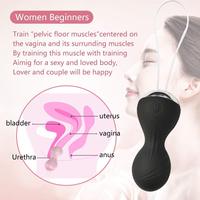 Ferngesteuerter Kegel-Ball Sexuelles Hilfsmittel Tragbares Vibrierendes Ei G-Punkt Klitoris-Vibrator Lustvolle Sex-Kegel-Bälle für Frauen